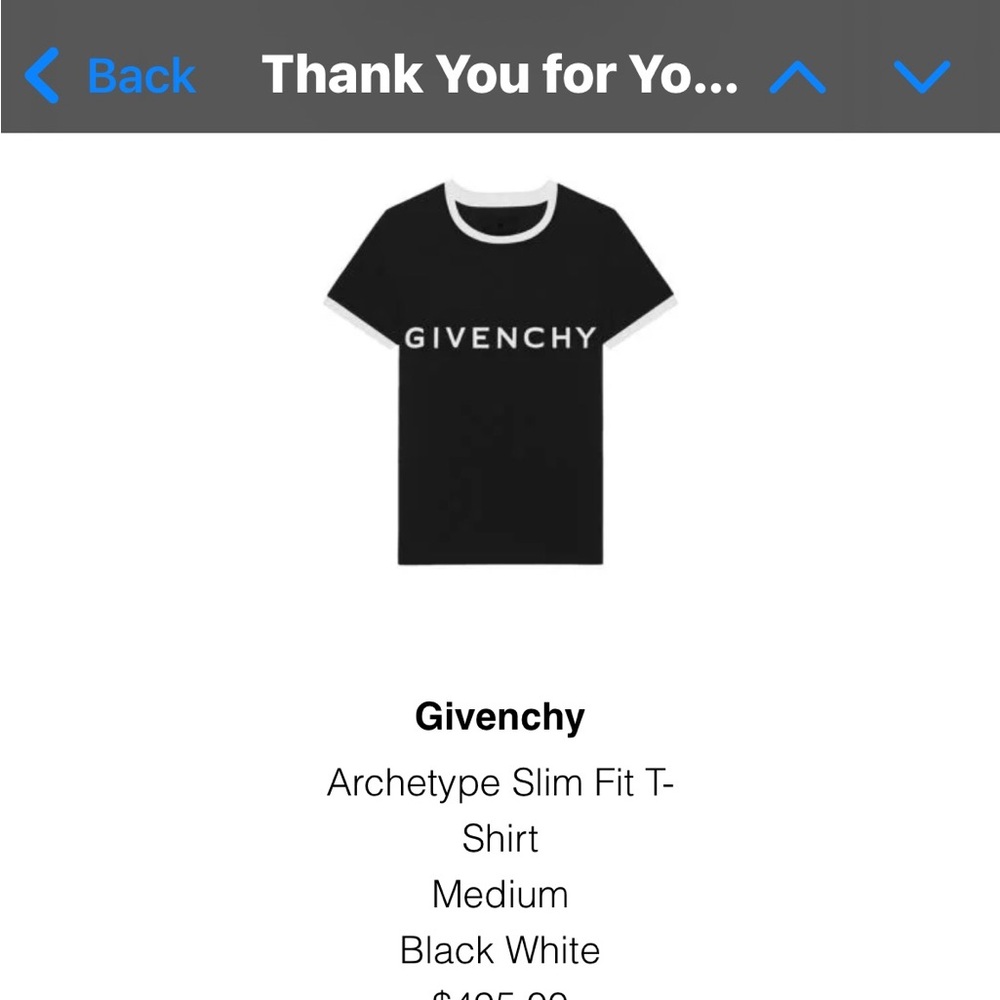 Givenchy Monochrome Crew Neck Tee